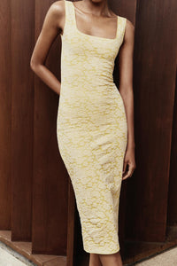 ROBE DECOLLETÉ CARRÉ STRETCH