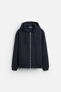 Sweat à capuche zip - Bleu Marine