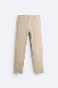 Pantalon chino coupe moulante - Beige