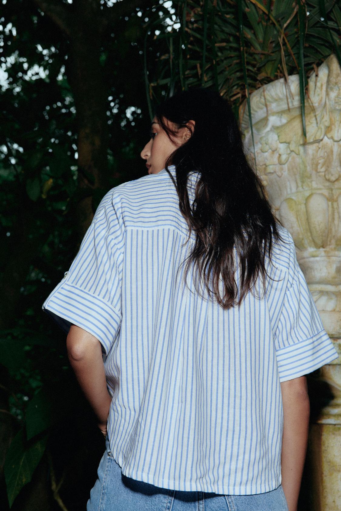 CHEMISE COURTE EN LIN