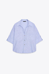 CHEMISE COURTE EN LIN