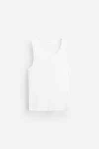 T-SHIRT DÉBARDEUR BASIQUE CÔTELÉ