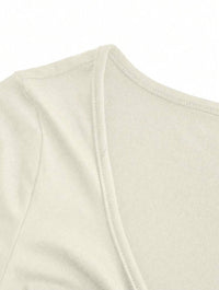 T-shirt Casual à Manches longues - Nude