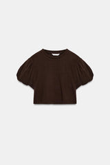 T-SHIRT COURT À MANCHES AMPLES