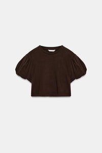 T-SHIRT COURT À MANCHES AMPLES