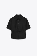 CHEMISE AJUSTÉE AVEC LIN DOUBLE ÉPAISSEUR