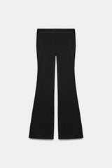 PANTALON FLARE STRETCH À POISN