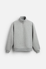 Sweat a zip sur le col - Noir