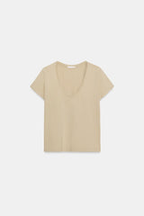 T-SHIRT EN COTON À MANCHES COURTES