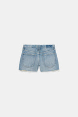 SHORT EN DENIM TRF DÉCHIRURES TAILLE MOYENNE