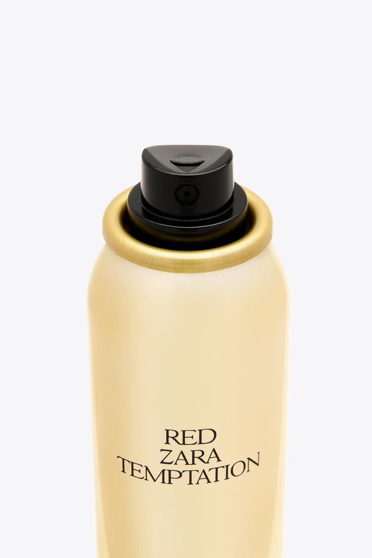 Red Zara Temptation Body Glitter Spray