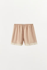 SHORT SATINÉ ET DENTELLE