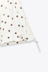 CHEMISE MANCHES COURTES AVEC LACETS EN RAMIE