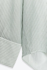 CHEMISE OVERSIZE GAZE RAYURES