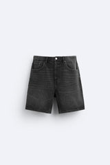 Short en Jean - Noir