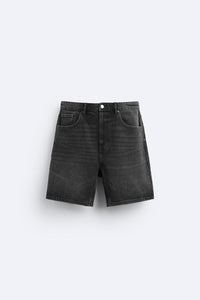 Short en Jean - Noir