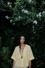 CHEMISE COURTE EN LIN