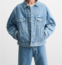 Veste en jean coupe carrée