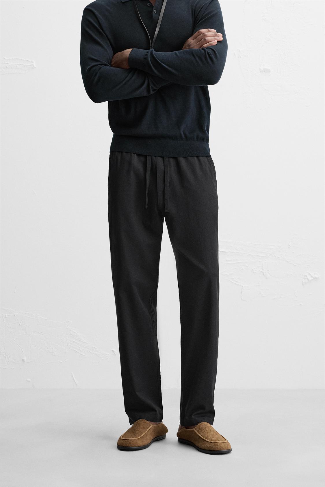 PANTALON RELAXED FIT COTON - LIN