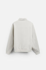 Sweat a zip sur le col - Noir