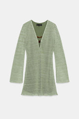 ROBE COURTE EN CROCHET ET FANTAISIE
