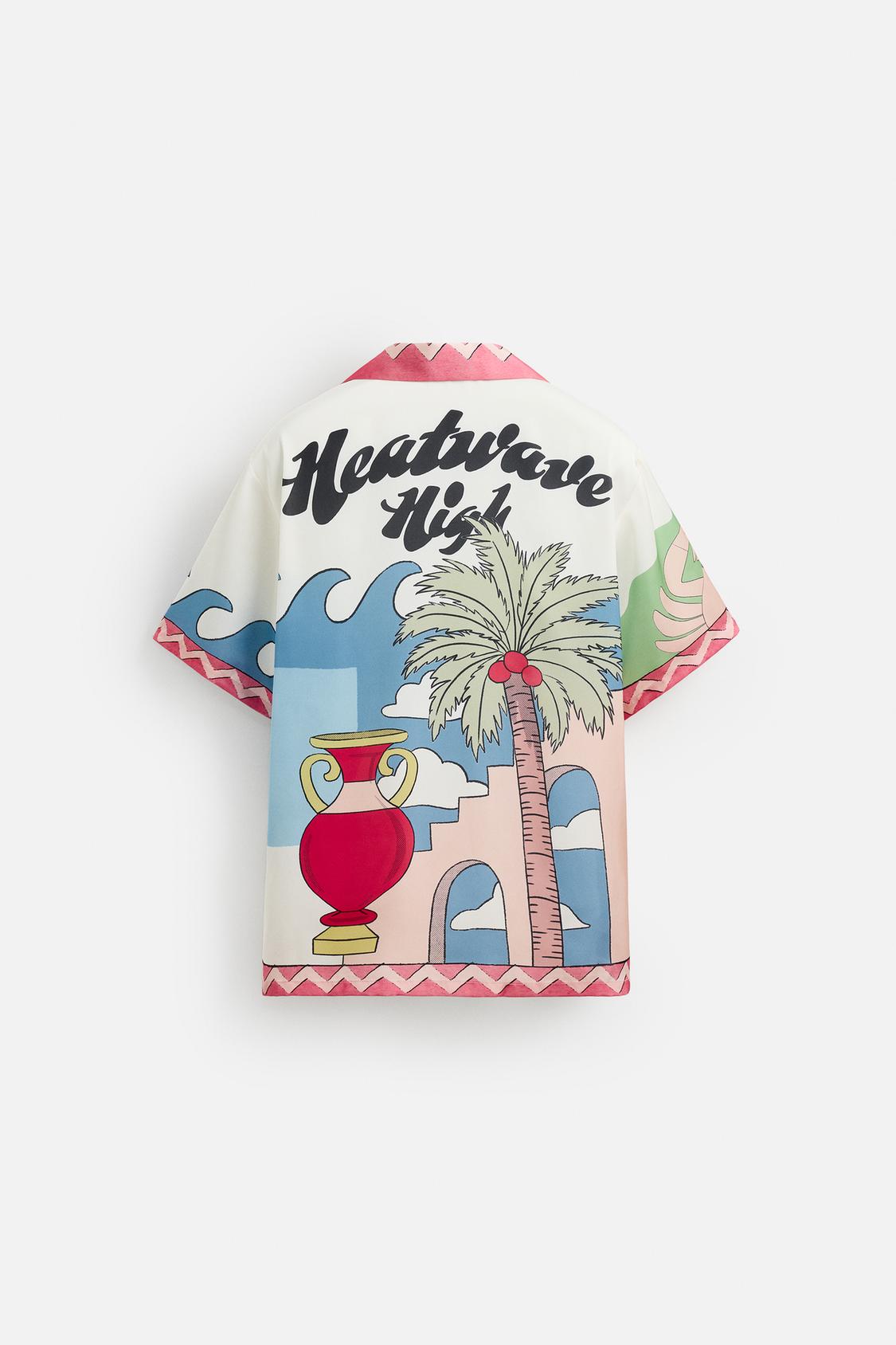 CHEMISE SATINÉE PAYSAGE