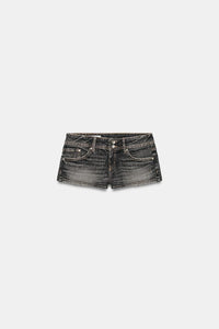 SHORT MINI EN DENIM TRF TAILLE BASSE