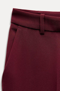Pantalon droit collection zw - Grenat