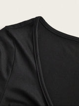 T-shirt Casual à Manches longues - Noir