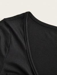 T-shirt Casual à Manches longues - Noir