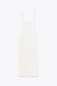 ROBE DECOLLETÉ CARRÉ STRETCH