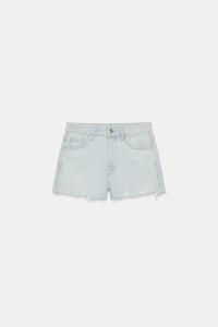 SHORT EN DENIM TRF DÉCHIRURES TAILLE MOYENNE