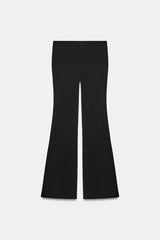 PANTALON FLARE STRETCH À POISN