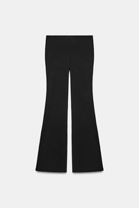 PANTALON FLARE STRETCH À POISN