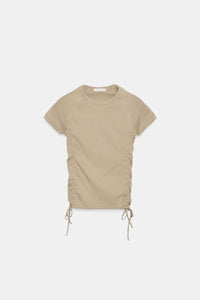 T-SHIRT FRONCÉ RÉGLABLE
