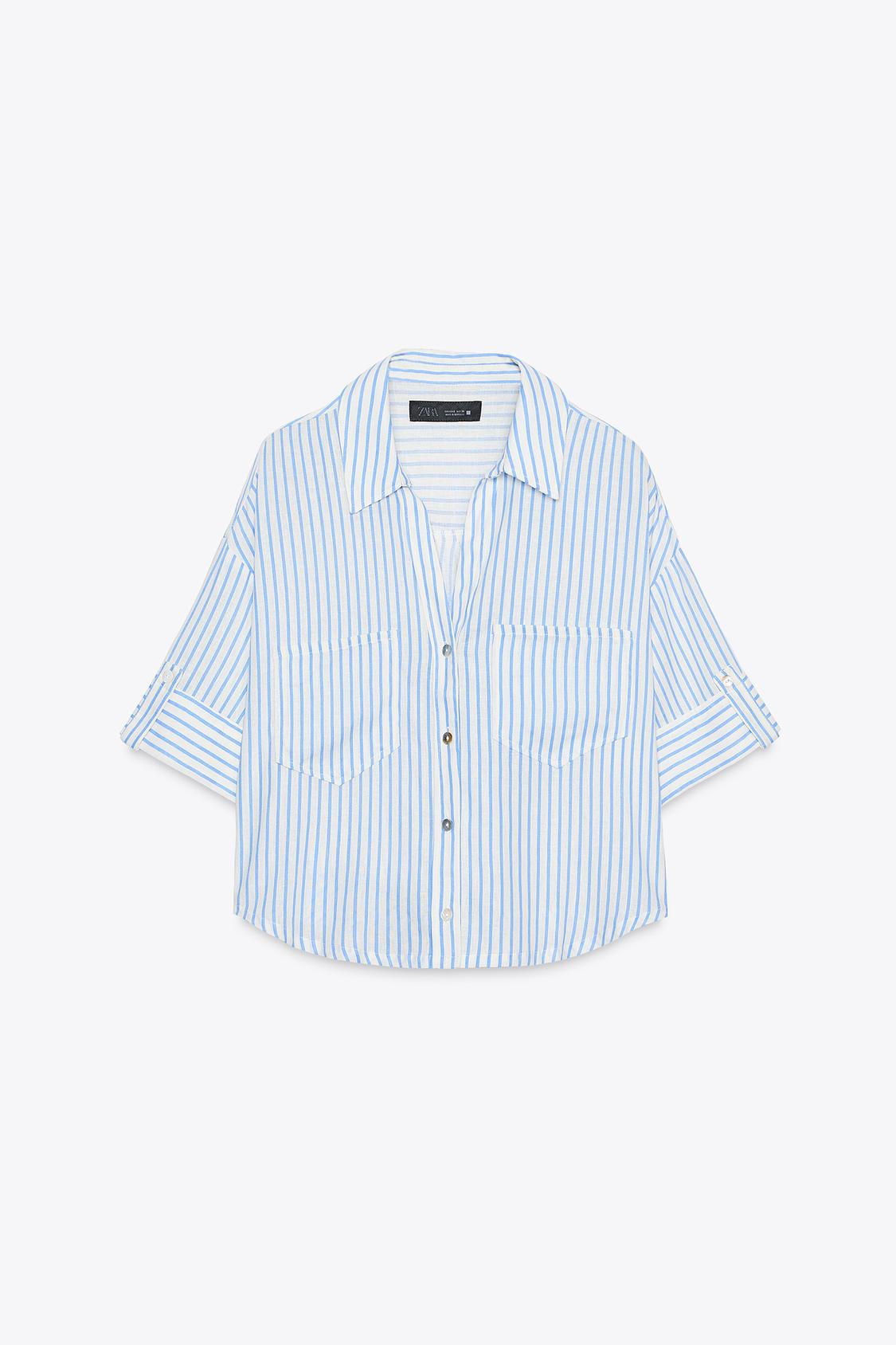 CHEMISE COURTE EN LIN