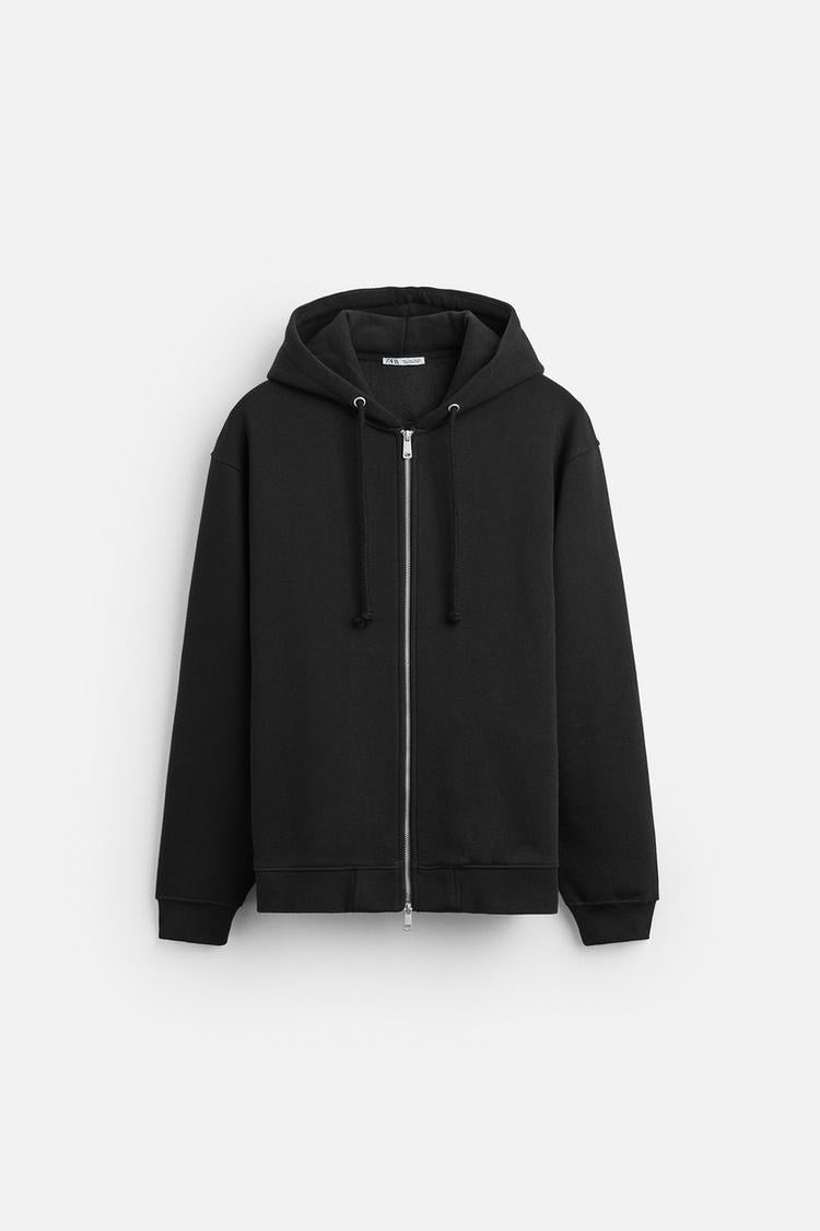 Sweat à capuche zip - Noir