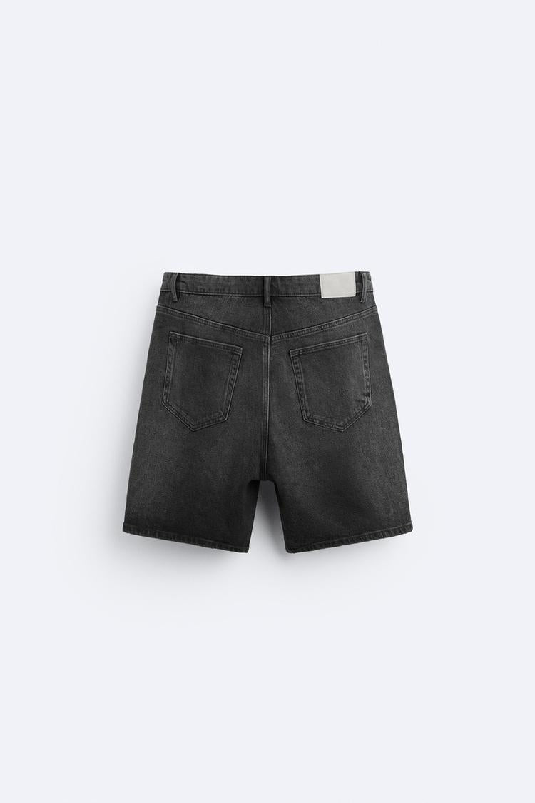 Short en Jean - Noir