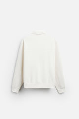 Sweat a zip sur le col - Noir