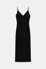 ROBE MI-LONGUE CINTREE FANTAISIE