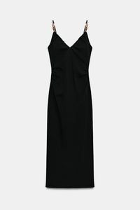 ROBE MI-LONGUE CINTREE FANTAISIE