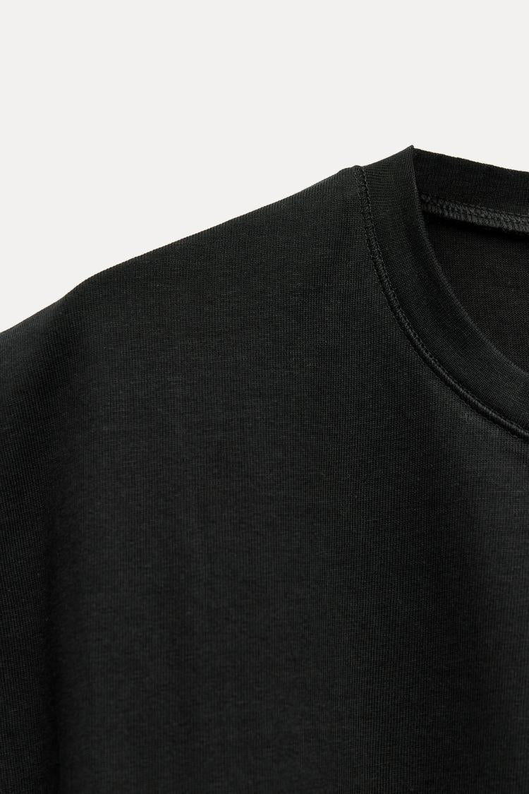 T-shirt épais effet délavé - Blanc