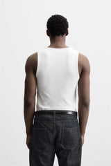 T-SHIRT DÉBARDEUR BASIQUE CÔTELÉ