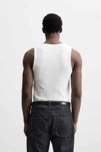 T-SHIRT DÉBARDEUR BASIQUE CÔTELÉ