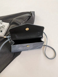 Sac à main avec ceinture décorative - Bleu Azur