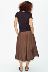 T-SHIRT MANCHES COURTES AVEC LIN