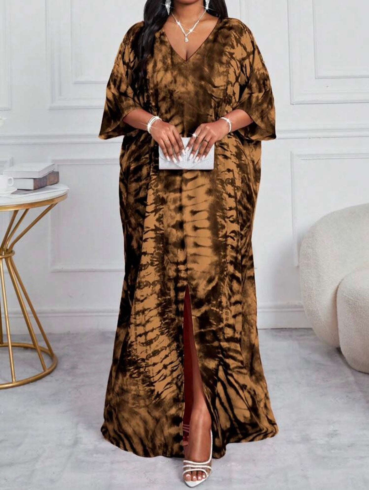 Robe élégante - Tabac