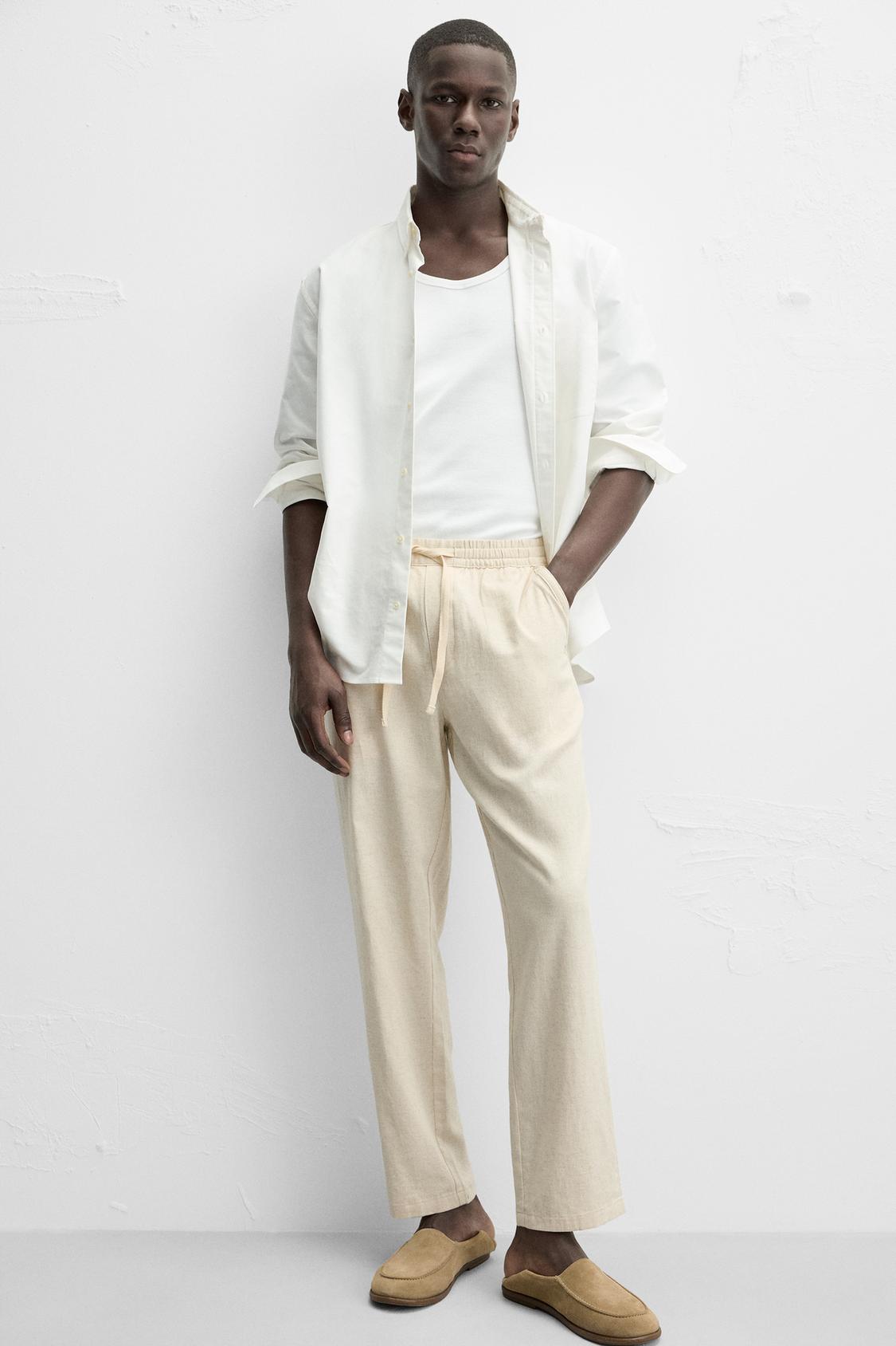 PANTALON RELAXED FIT COTON - LIN
