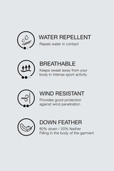 DOUDOUNE 100% PLUMES DÉPERLANTE