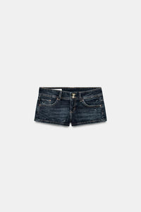 SHORT MINI EN DENIM TRF TAILLE BASSE